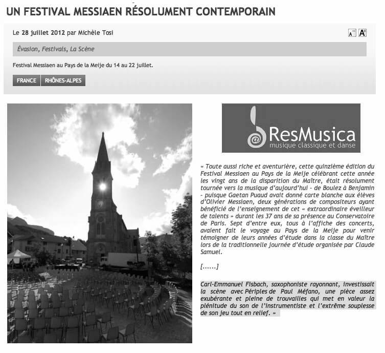 Preview of Michèle Tosi, www.resmusica.com