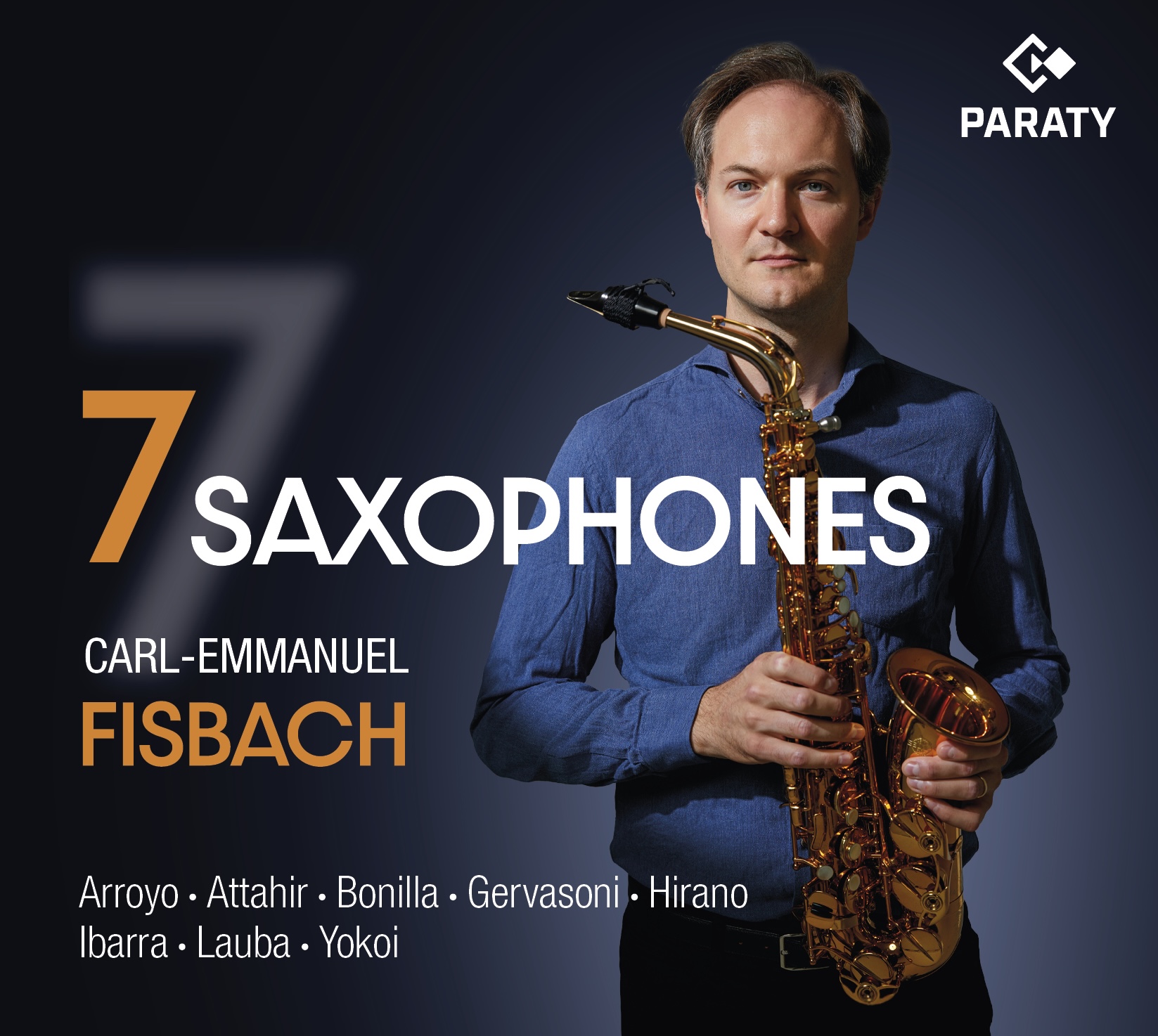 Cover of Carl-Emmanuel Fisbach (2026): 7 saxophones